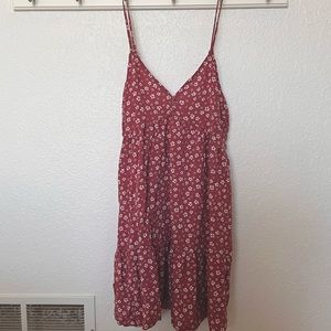 Short casual flower summer dress